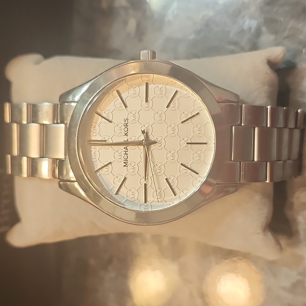 Michael Kors Runway Stainless Steel Logo Watch